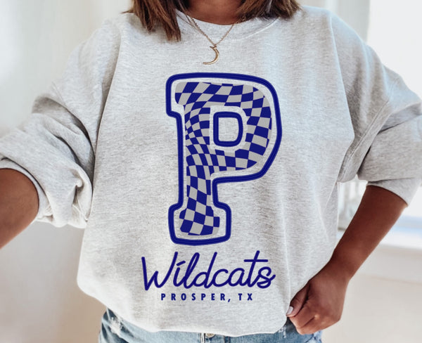 Pre Order Prosper Wildcat Checkered Sweatshirt