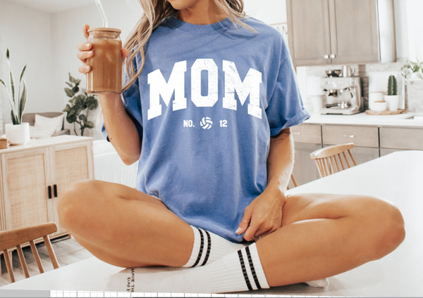 Pre Order: Volleyball Mom with Numbers