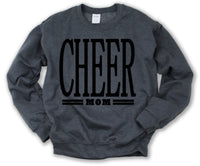 Cheer Mom Charcoal Sweatshirt