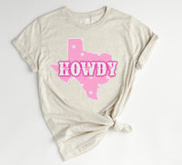 Pink Texas "HOWDY" Tee